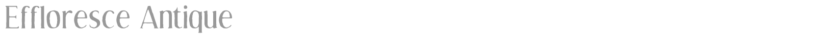 Effloresce font preview